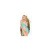 Babydoll et string assorti Bleu After sunset 